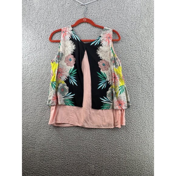 Corey Lynn Calter Floral Layered Sleeveless Top Size  M - Picture 2 of 6